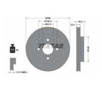 Bremsscheibe Vorderachse Textar 92176005