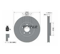 Bremsscheibe Vorderachse Textar 92222003