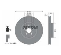 Textar 1x Bremsscheibe [Hersteller-Nr. 92236503] für Subaru