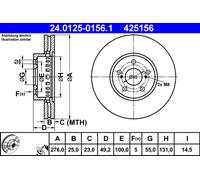 BREMSSCHEIBE TOYOTA P. AVENSIS 1.6-2.0 97-03