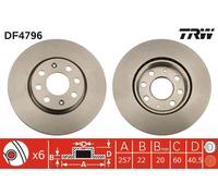 Bremsscheibe TRW DF4796