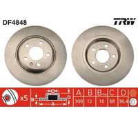 Bremsscheibe TRW DF4848