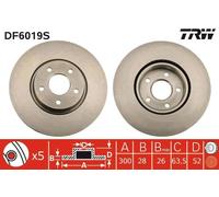 Bremsscheibe TRW DF6019S
