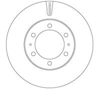 Bremsscheibe TRW DF7827S vorne, belüftet, 1 Stück