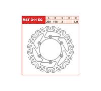 Bremsscheibe TRW MST311EC, 1 Stück