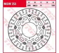 Bremsscheibe TRW MSW253, 1 Stück