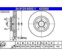 Bremsscheibe Vorderachse ATE 24.0125-0202.1