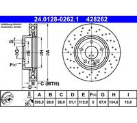 ATE | Bremsscheibe | 24.0128-0262.1