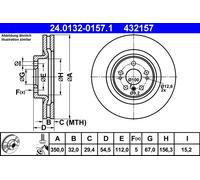 Bremsscheibe Vorderachse ATE 24.0132-0157.1