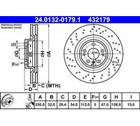 Bremsscheibe Vorderachse ATE 24.0132-0179.1