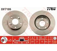 Bremsscheibe Vorderachse Für ACURA HONDA HONDA (DONGFENG) NISSAN BLUEBIRD CI