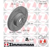 ZIMMERMANN Bremsscheibe 150.3494.55 für BMW