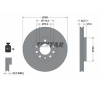 Bremsscheibe Vorderachse Textar 92091903