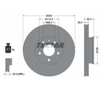 Bremsscheibe Vorderachse Textar 92109803