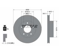 Bremsscheibe Vorderachse Textar 92116703