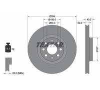 Bremsscheibe Vorderachse Textar 92145803