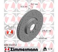 Bremsscheibe Vorderachse Zimmermann 600.3249.52