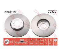 Bremsscheibe vorne links für BMW 5-er F10 Gran F07 F11 6-er F13 F12 id53066