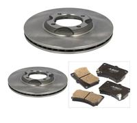 Bremsscheiben Bremsbeläge VORNE ABE (238mm) für MAZDA 323 III 1985-1989,