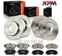 Bremsscheiben Bremsbeläge Vorne Hinten 296 mm 290 für Nissan Qashqai II SUV J11