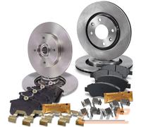 BREMSSCHEIBEN + BREMSBELÄGE VORNE + HINTEN FÜR CITROEN C3 OPEL CROSSLAND AB 17