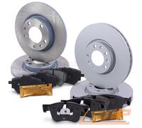 BREMSSCHEIBEN + BREMSBELÄGE VORNE + HINTEN FÜR CITROEN C4 OPEL COMBO GRANDLAND
