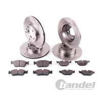 BREMSSCHEIBEN + BREMSBELÄGE VORNE + HINTEN passend für JEEP GRAND CHEROKEE II