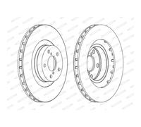 FERODO Bremsscheibe ddf1175c 294mm 24mm für Subaru TOYOTA