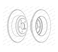 FERODO Bremsscheibe ddf1647c 290mm 10mm für Subaru