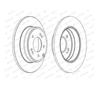 FERODO Bremsscheibe ddf1787c 284mm 10mm für HYUNDAI KIA