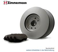 Bremsscheiben Set + Beläge ZIMMERMANN für SCIROCCO 137 VW 138 EOS 3 1F7 1F8 GOLF