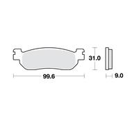 Bremsbelagsatz TRW MCB699