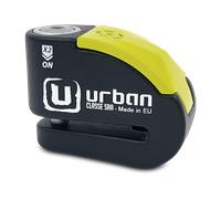 URBAN UR10 Hi-Tech Bremsscheibenschloss mit Alarm 120dB ON/OFF Empfindlichkeit A+, Maximale Sicherheit mit SRA Zulassung, Doppelverriegelung ø10mm, Optionale Halterung, Motorradschloss mit Alarm