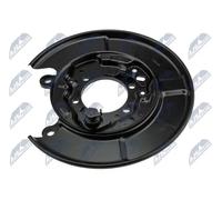 NTY SPRITZBLECH BREMSSCHEIBE HINTERACHSE LINKS PASSEND FÜR NISSAN QASHQAI