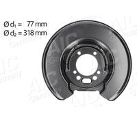 Bremsscheibenschutz Hinterachse links lackiert 56419 AIC für VOLVO 740 740 Kombi