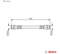 BREMSSCHLAUCH 1 987 476 203 FÜR VAUXHALL TIGRA/TwinTop CORSA/VAN/Mk/II OPEL