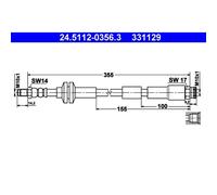 Bremsschlauch 24.5112-0356.3