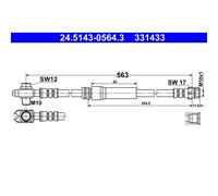 Bremsschlauch 24.5143-0564.3