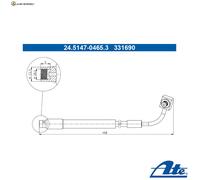 BREMSSCHLAUCH 24.5147-0465.3 FÜR OPEL MOKKA/X CHEVROLET TRAX D16DTH 1.6L 4cyl