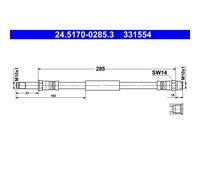 Bremsschlauch 24.5170-0285.3