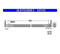 Bremsschlauch 24.5172-0305.3