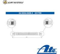 BREMSSCHLAUCH 24.5204-0400.3 FÜR VW TOUAREG/VAN PORSCHE CAYENNE AUDI CATA 3.0L