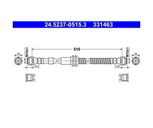 Bremsschlauch 24.5237-0515.3