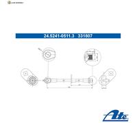 BREMSSCHLAUCH 24.5241-0511.3 FÜR TOYOTA C-HR/VAN M20A-FXS/3ZR-FAE 2.0L 4cyl