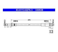 Bremsschlauch 83.6113-0276.3
