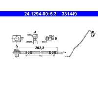 Bremsschlauch ATE 24.1294-0015.3