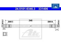 Bremsschlauch ATE 24.5101-0346.3 für Mercedes-Benz 190 SL