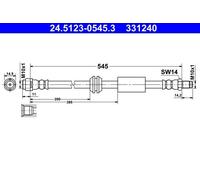 Bremsschlauch ATE 24.5123-0545.3