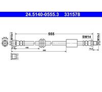 Bremsschlauch ATE 24.5140-0555.3
