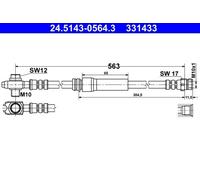 Bremsschlauch ATE 24.5143-0564.3